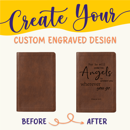 Personalized NLT Bible: Create Your Own Custom Engraved Design with a Designer, Giant Print Bible, New Living Translation Holy Bible - Religious Books - Aylev