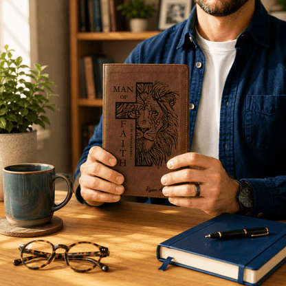 Personalized NLT Giant Print Bible, Custom Engraved Name, Filament Enabled New Living Translation, Christian Baptism Gift for men - Religious Books - Aylev