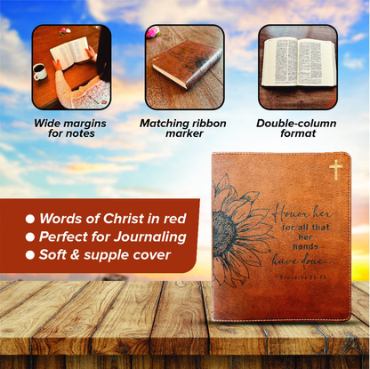 Personalized NIV Bible: Create Your Own Custom Engraved Design with a Designer, Comfort Print Journaling New International Version Holy Bible - Religious Books - Aylev