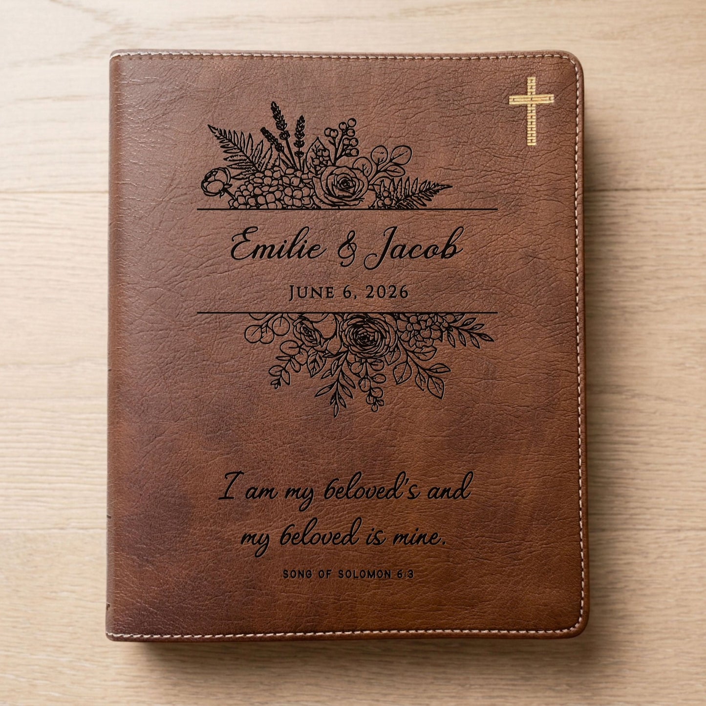 Personalized NIV Journaling Family Bible, Wide - Margin, Red Letter, Bible Tabs + Highlighters, Complete Study Set, Wedding & Anniversary Gift - Religious Books - Aylev