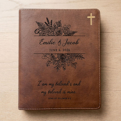 Personalized NIV Journaling Family Bible, Wide - Margin, Red Letter, Bible Tabs + Highlighters, Complete Study Set, Wedding & Anniversary Gift - Religious Books - Aylev