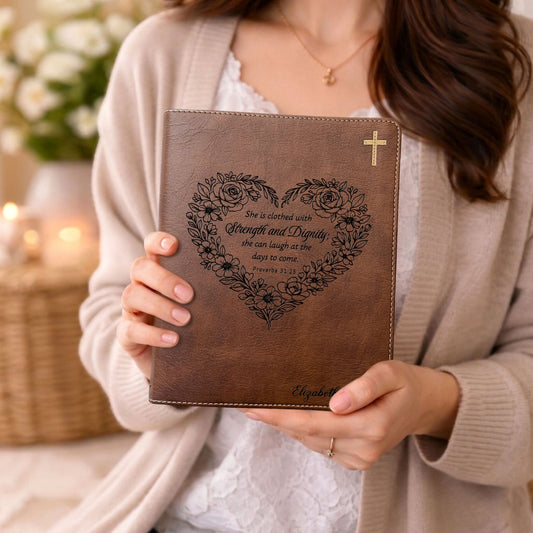 Personalized NIV Journaling Family Bible, Wide - Margin, Red Letter, Bible Tabs + Highlighters, Complete Study Set, Wedding & Anniversary Gift - Religious Books - Aylev