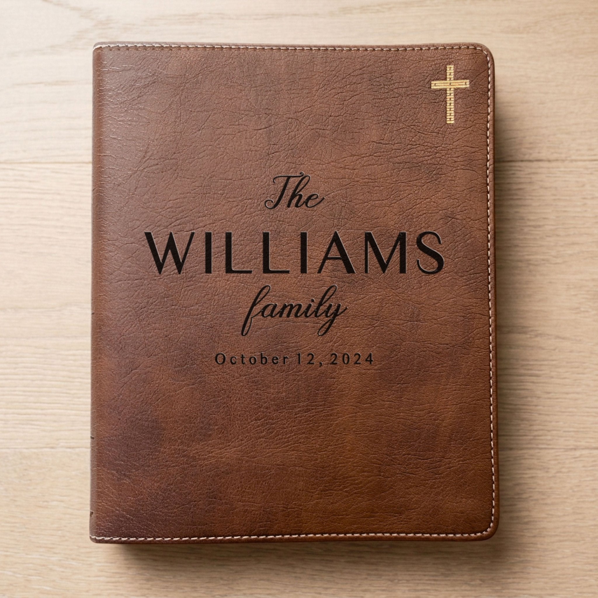 Personalized NIV Journaling Family Bible, Wide - Margin, Red Letter, Bible Tabs + Highlighters, Complete Study Set, Wedding & Anniversary Gift - Religious Books - Aylev