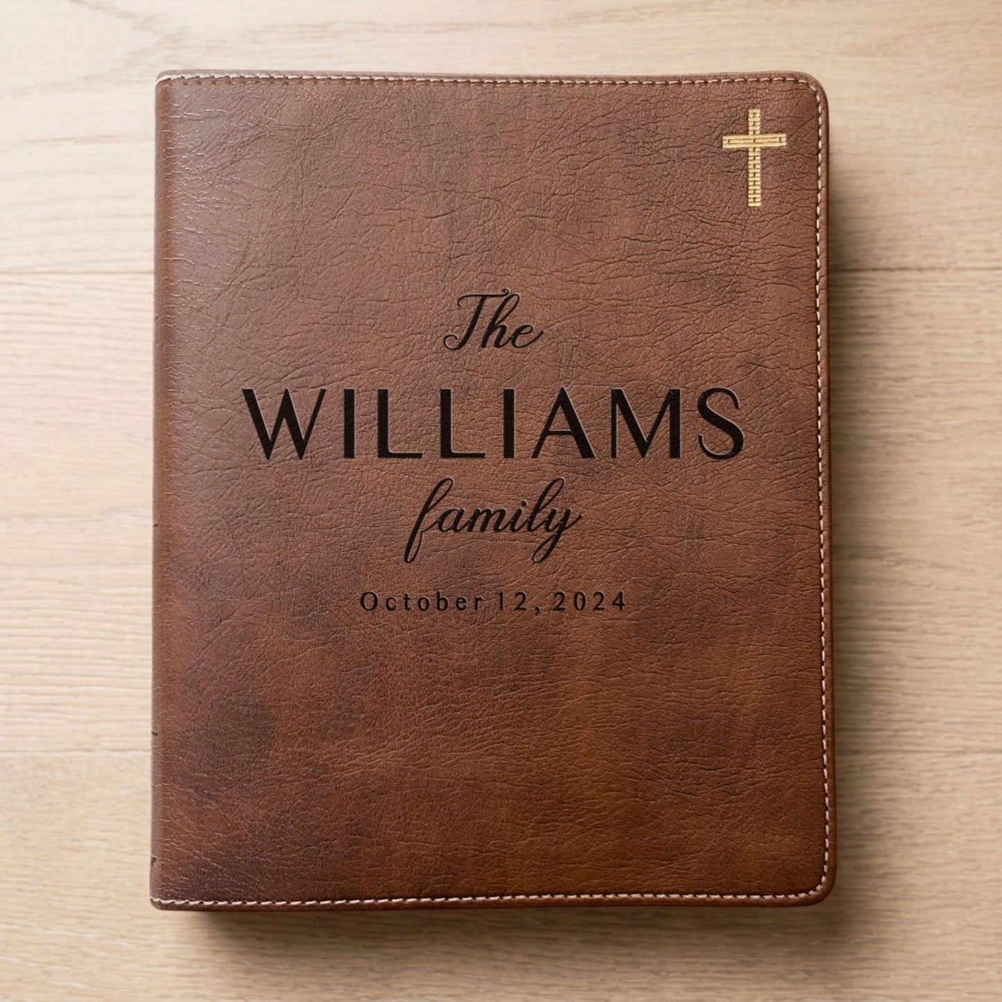 Personalized NIV Journaling Family Bible, Wide - Margin, Red Letter, Bible Tabs + Highlighters, Complete Study Set, Wedding & Anniversary Gift - Religious Books - Aylev