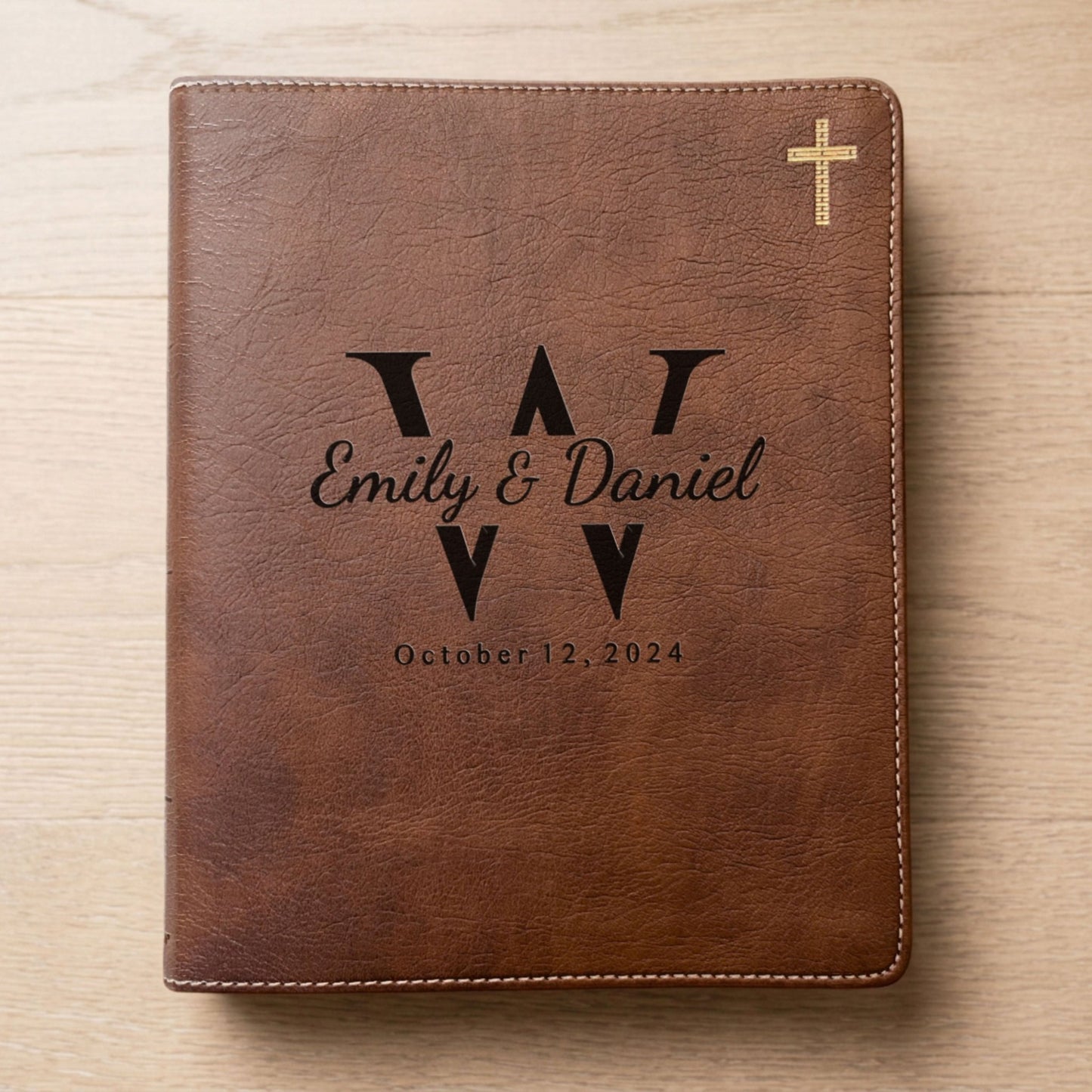 Personalized NIV Journaling Family Bible, Wide - Margin, Red Letter, Bible Tabs + Highlighters, Complete Study Set, Wedding & Anniversary Gift - Religious Books - Aylev