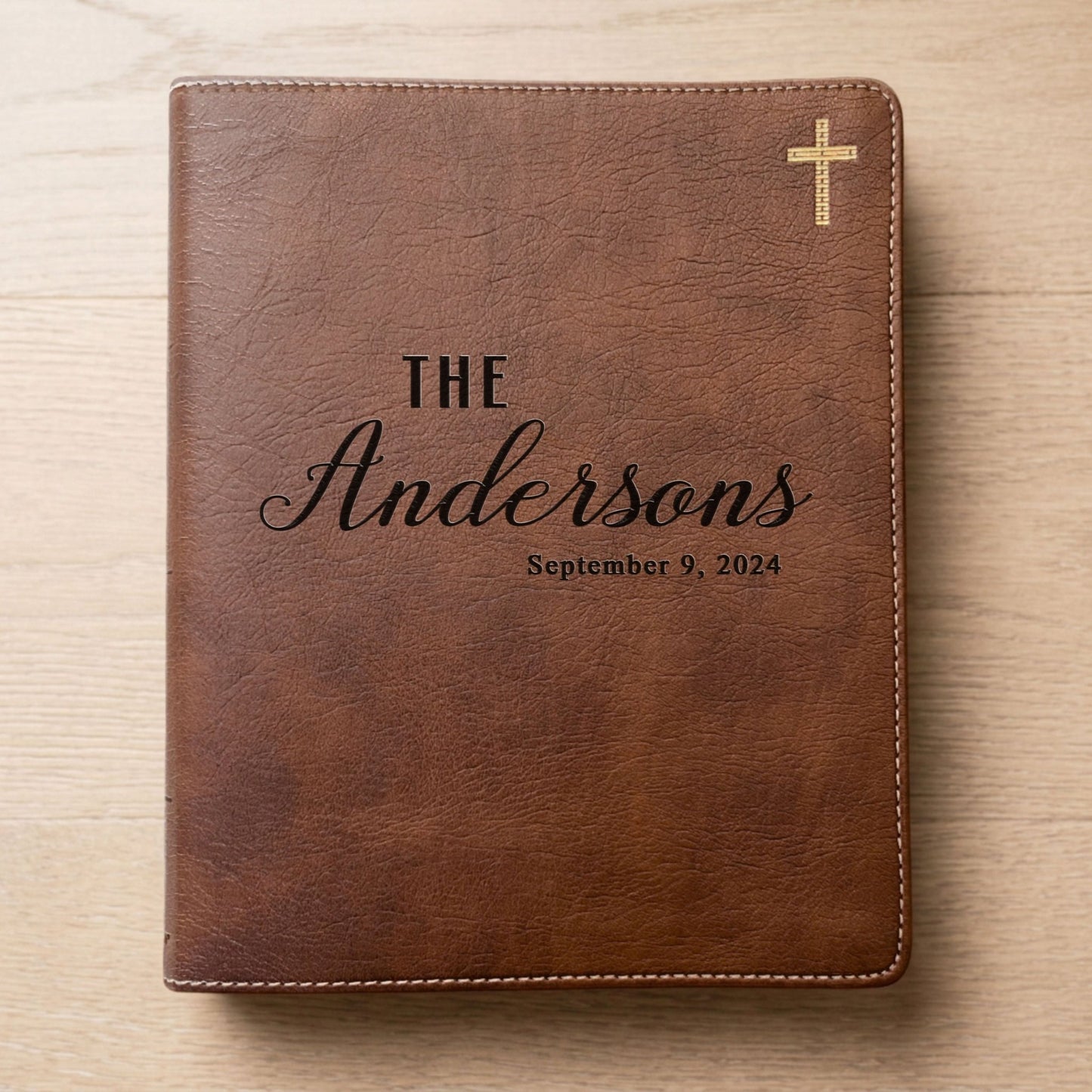 Personalized NIV Journaling Family Bible, Wide - Margin, Red Letter, Bible Tabs + Highlighters, Complete Study Set, Wedding & Anniversary Gift - Religious Books - Aylev