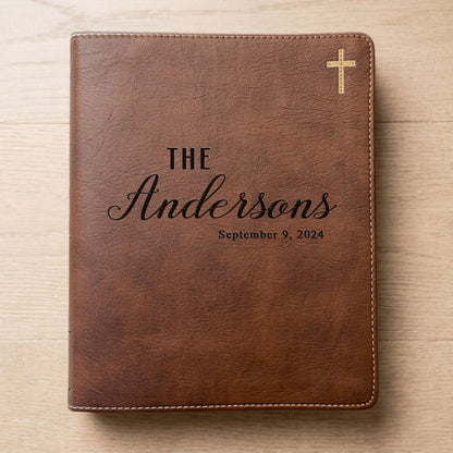 Personalized NIV Journaling Family Bible, Wide - Margin, Red Letter, Bible Tabs + Highlighters, Complete Study Set, Wedding & Anniversary Gift - Religious Books - Aylev