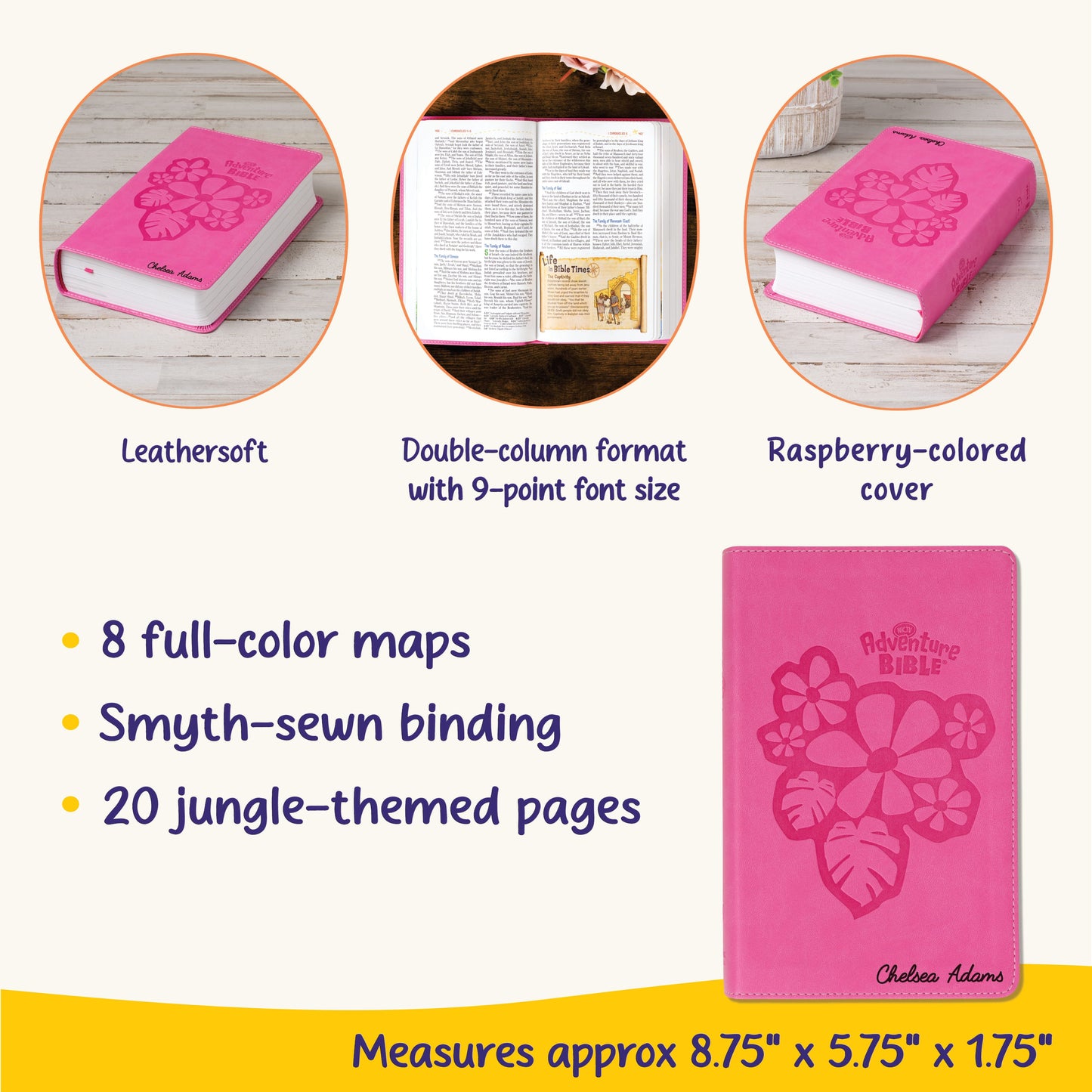 Personalized Adventure Bible for kids, NKJV Kids Bible with Name Engraved, Early Readers Custom Bible, Christian gifts, Baptism gift