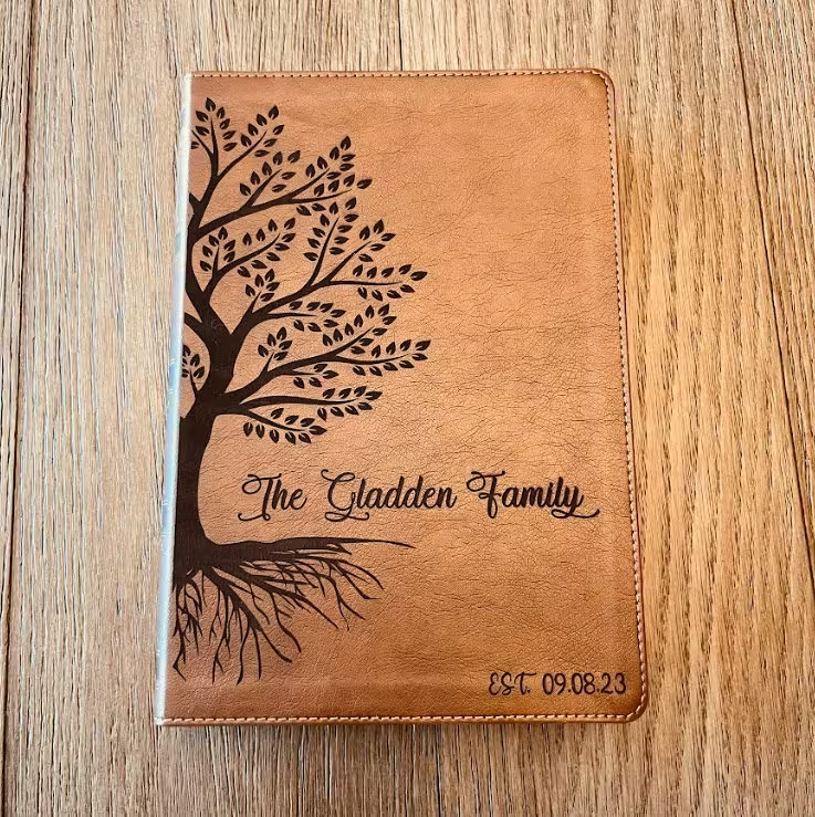 Personalized Family Bible | Custom NKJV Family Tree Study Bible | Engraved Family Bible Wedding Gift | Christian Gifts | Baptism Gifts