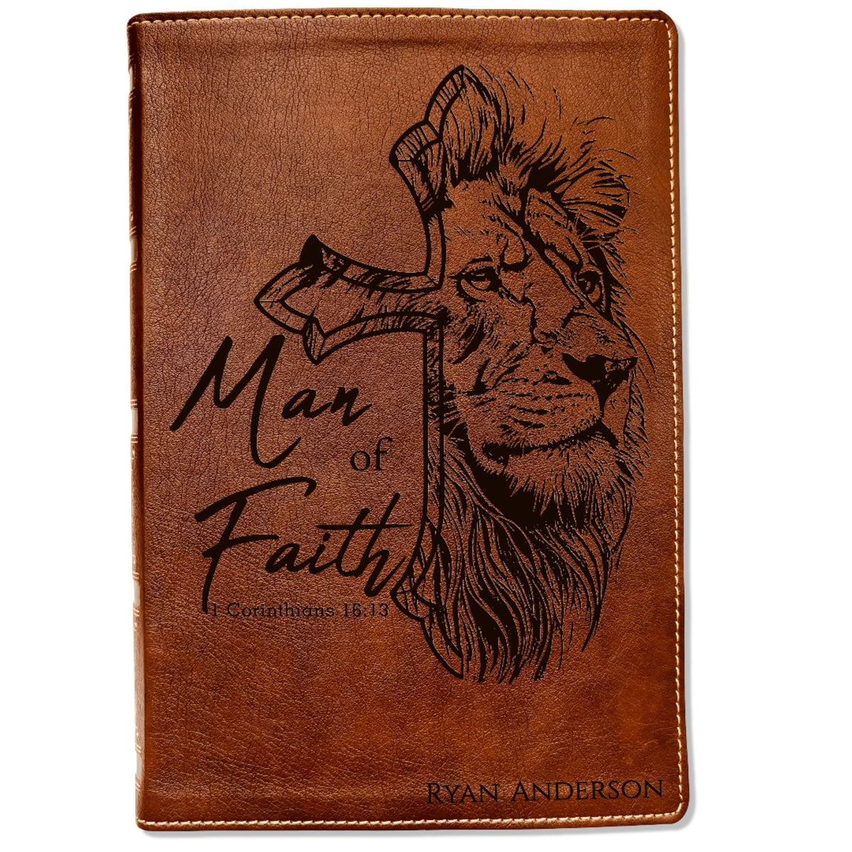 Personalized Bible for Men, NKJV Wide - Margin Bible, Customized Bible for Men Name Engraved, New King James Version, Bibles for men, bible gifts for men - Religious Books - Aylev