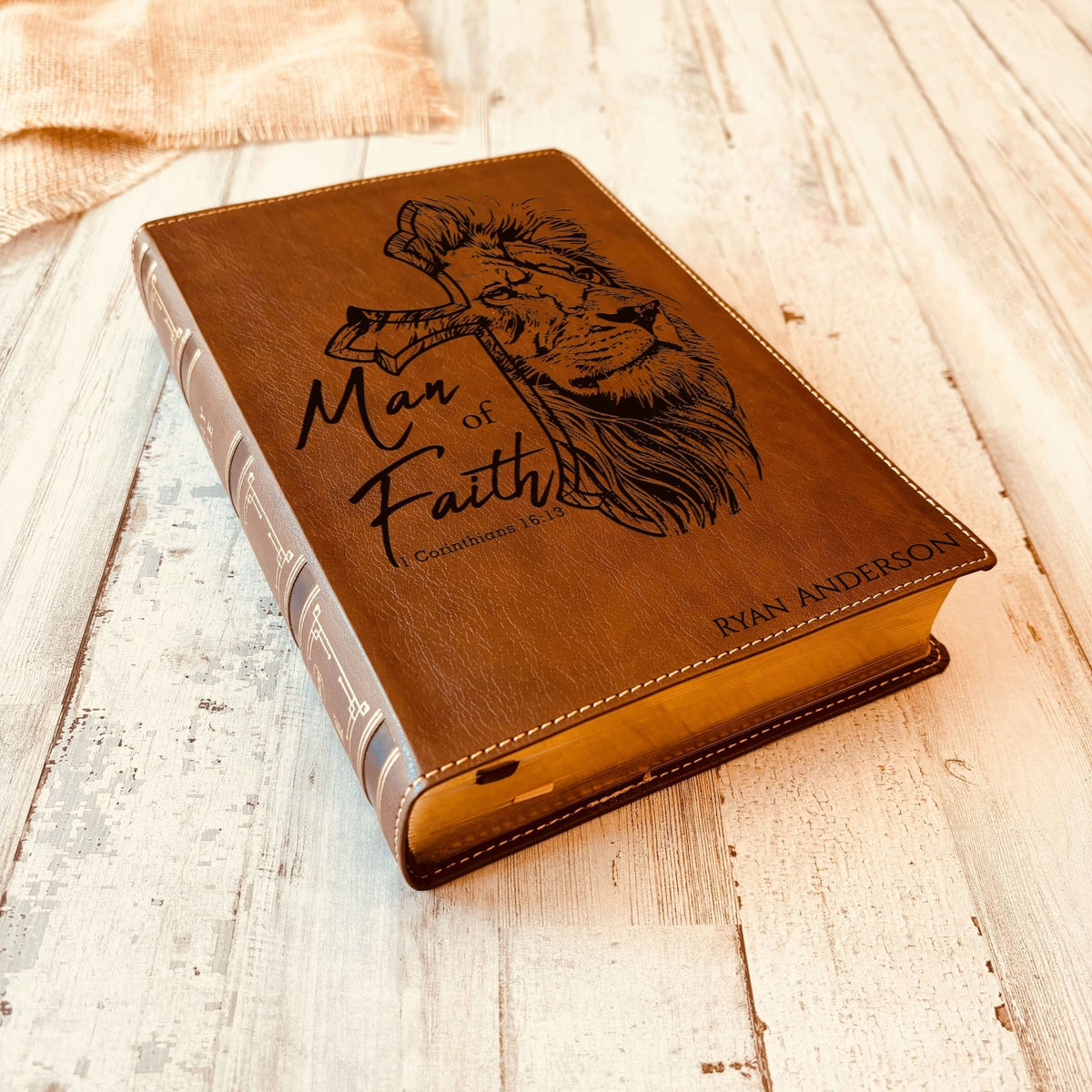 Personalized Bible for Men, NKJV Wide - Margin Bible, Customized Bible for Men Name Engraved, New King James Version, Bibles for men, bible gifts for men - Religious Books - Aylev