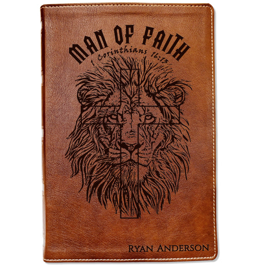 Personalized Bible for Men, ESV Journaling, Customized Bible for Men Name Engraved, English Standard Version Bibles for men bible gifts men