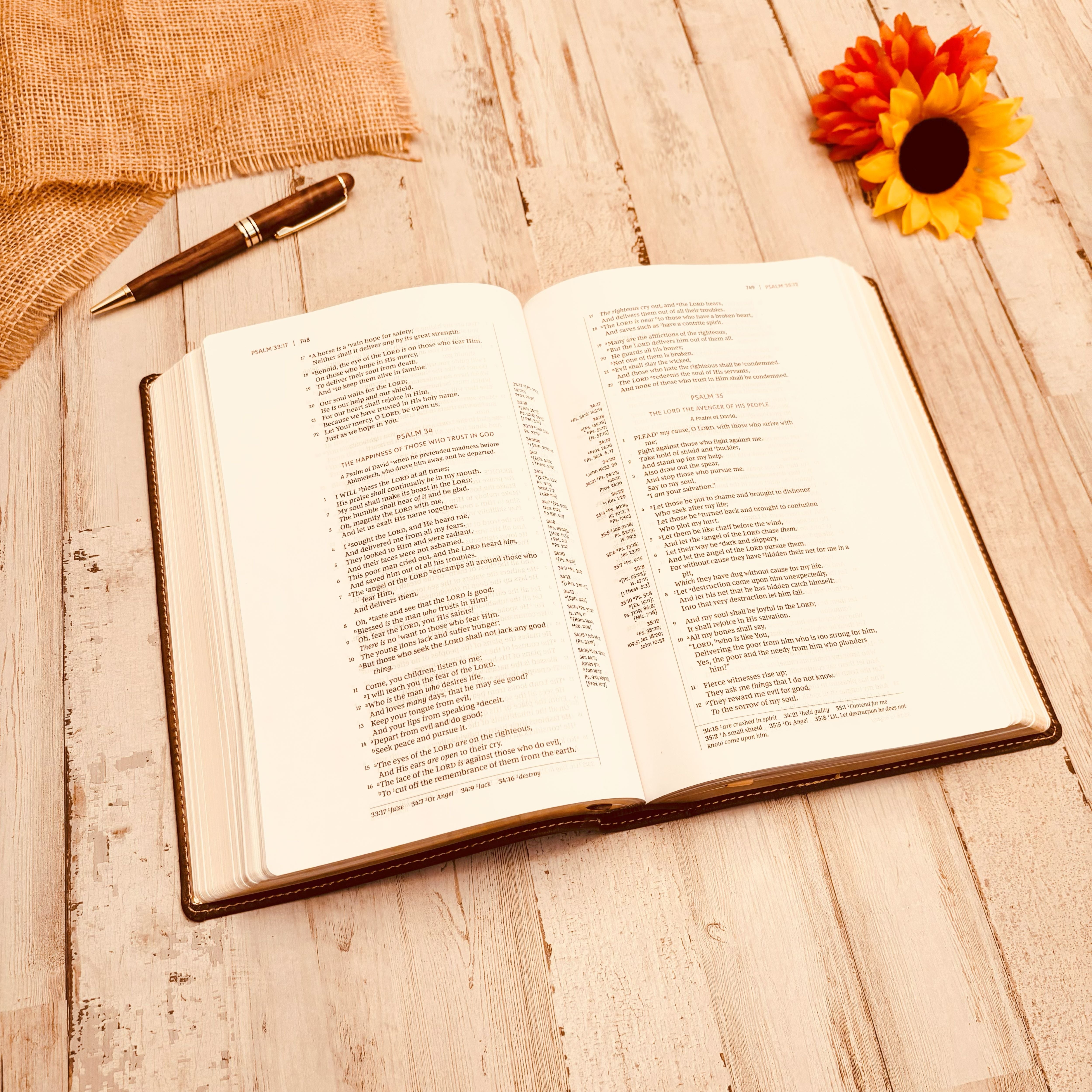 Personalized NKJV Bible, Custom Fingerprint & Cross Design with Name Engraved, Wide-Margin Bible, Gifts for Baptism, Wedding, Confirmation - Aylev