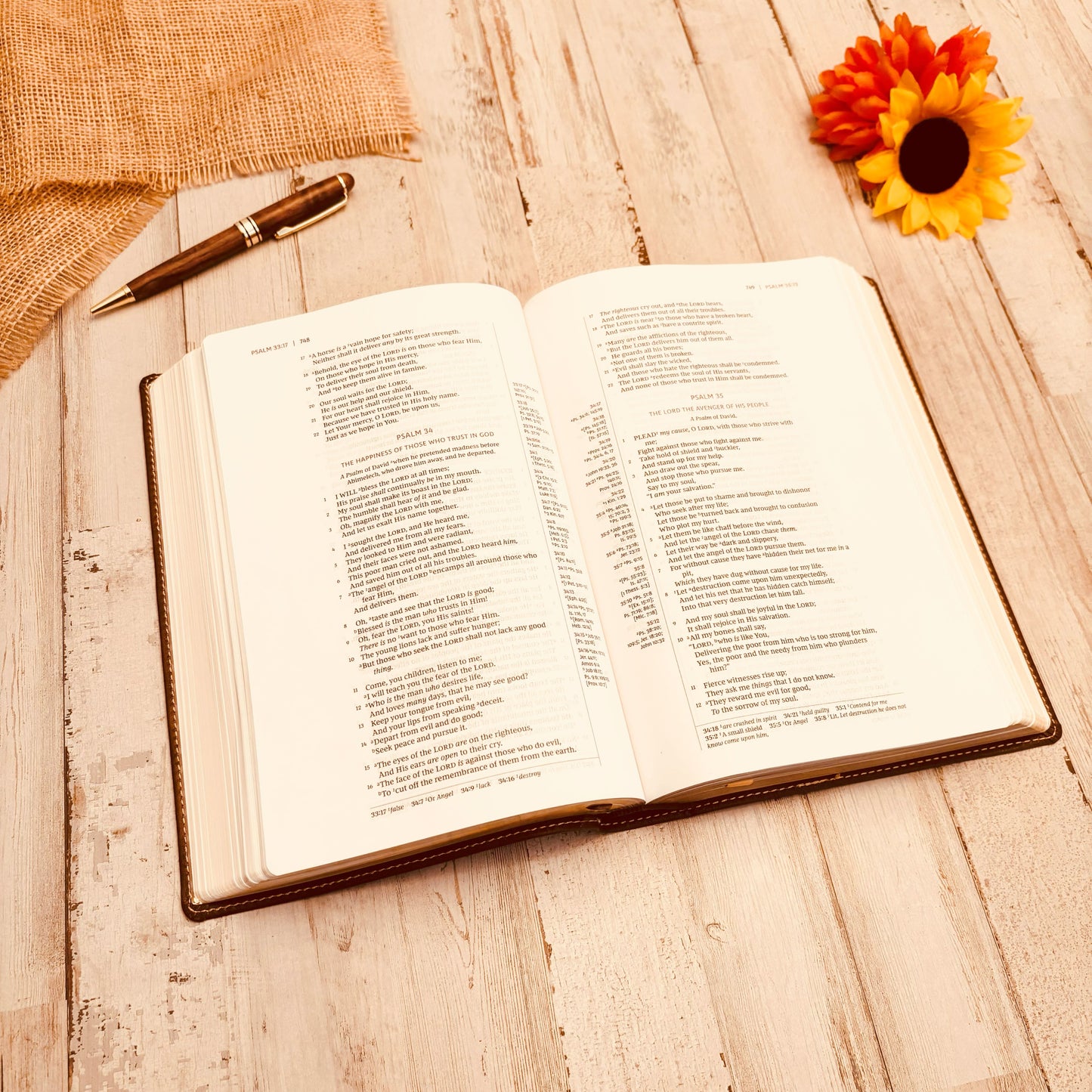 Personalized NKJV Bible, Custom Fingerprint & Cross Design with Name Engraved, Wide-Margin Bible, Gifts for Baptism, Wedding, Confirmation - Aylev