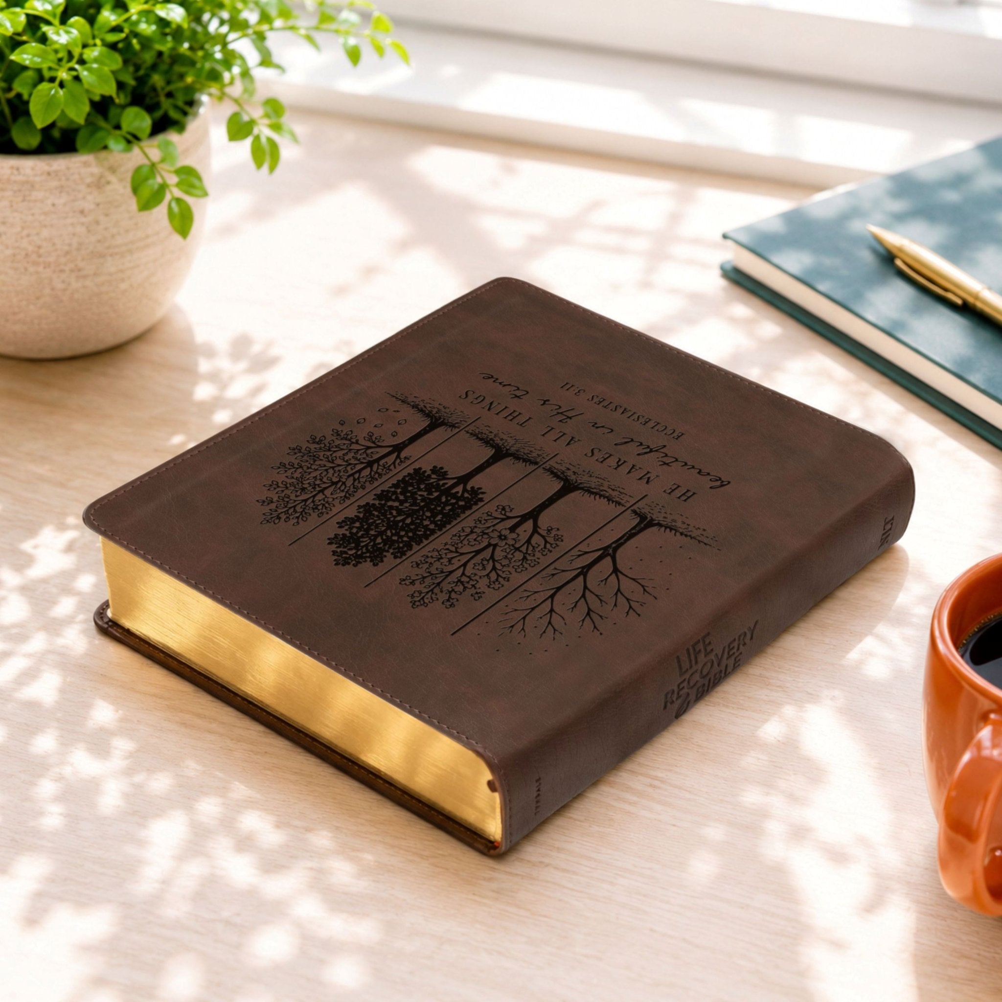 Personalized NLT Life Recovery Bible: Create Your Own Custom Engraved Design with a Designer, Christian Recovery Gift for Men & Women - Religious Books - Aylev