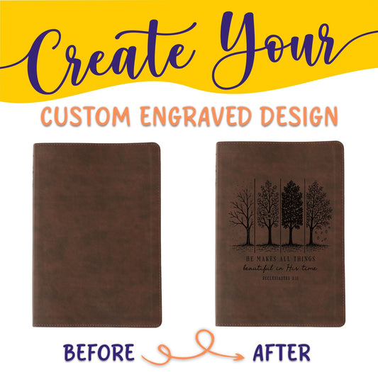 Personalized NLT Life Recovery Bible: Create Your Own Custom Engraved Design with a Designer, Christian Recovery Gift for Men & Women - Religious Books - Aylev