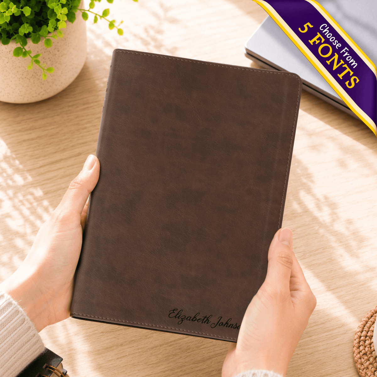 Personalized NLT Life Recovery Bible, Second Edition, Custom Engraved Name, Christian Gift for Sobriety, Recovery for Men & Women - Religious Books - Aylev