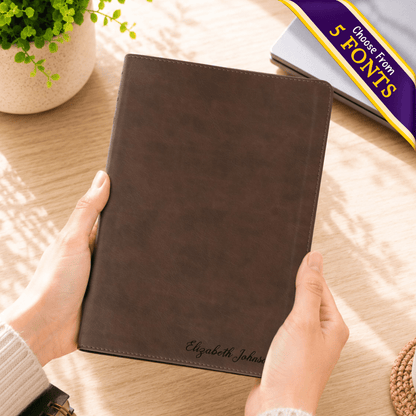 Personalized NLT Life Recovery Bible, Second Edition, Custom Engraved Name, Christian Gift for Sobriety, Recovery for Men & Women - Religious Books - Aylev