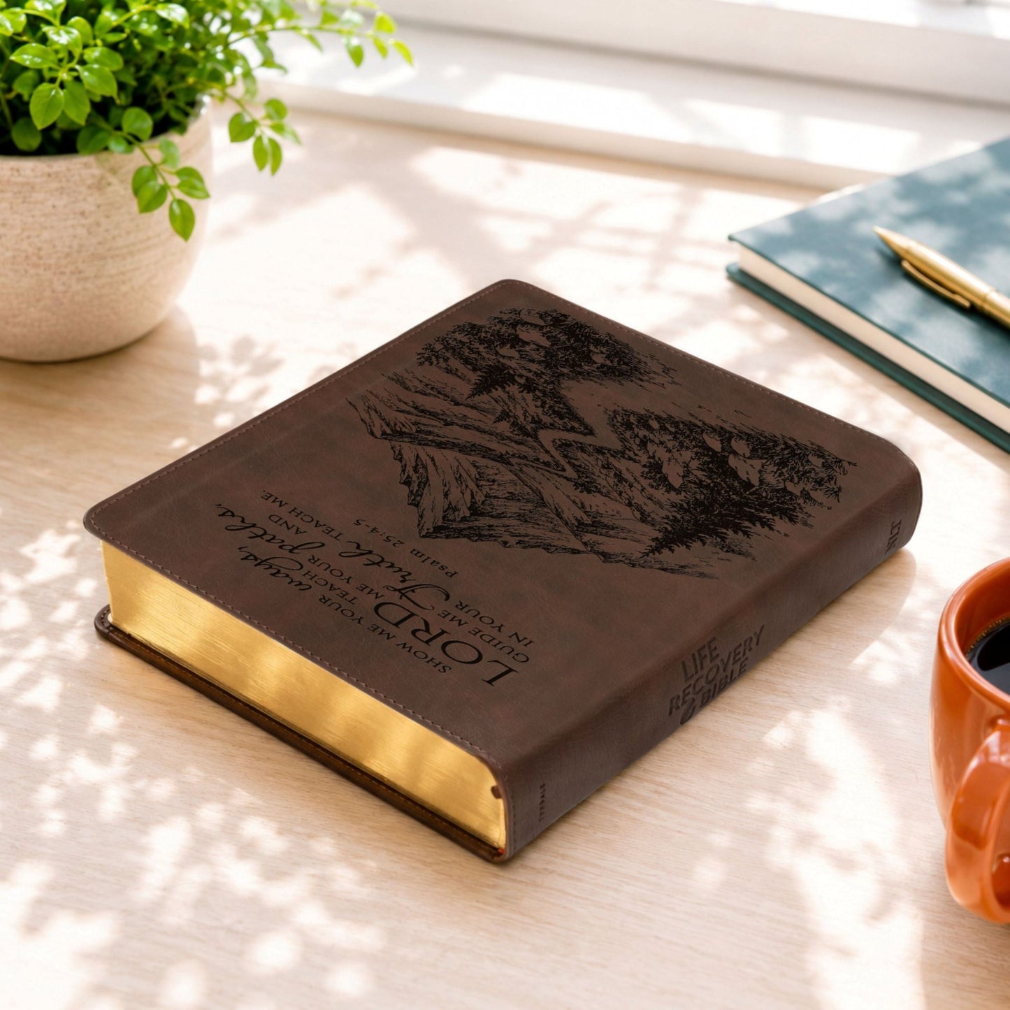 Personalized NLT Life Recovery Bible: Create Your Own Custom Engraved Design with a Designer, Christian Recovery Gift for Men & Women - Religious Books - Aylev