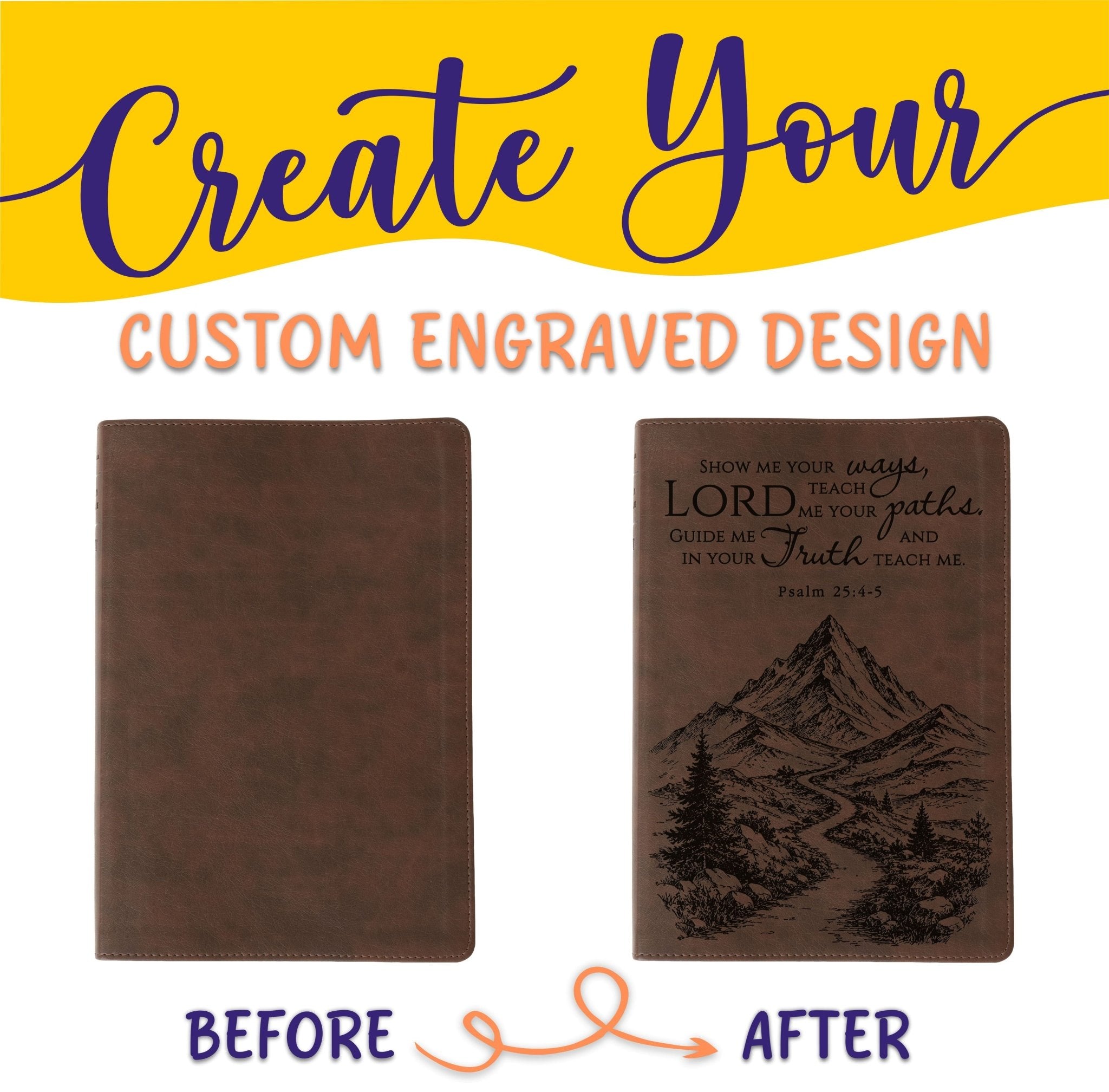 Personalized NLT Life Recovery Bible: Create Your Own Custom Engraved Design with a Designer, Christian Recovery Gift for Men & Women - Religious Books - Aylev