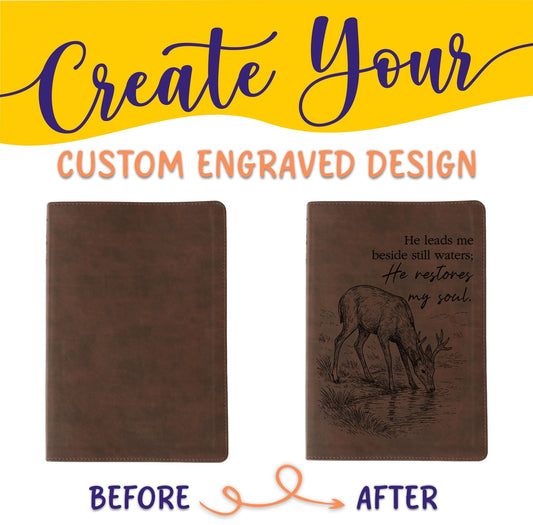 Personalized NLT Life Recovery Bible: Create Your Own Custom Engraved Design with a Designer, Christian Recovery Gift for Men & Women - Religious Books - Aylev
