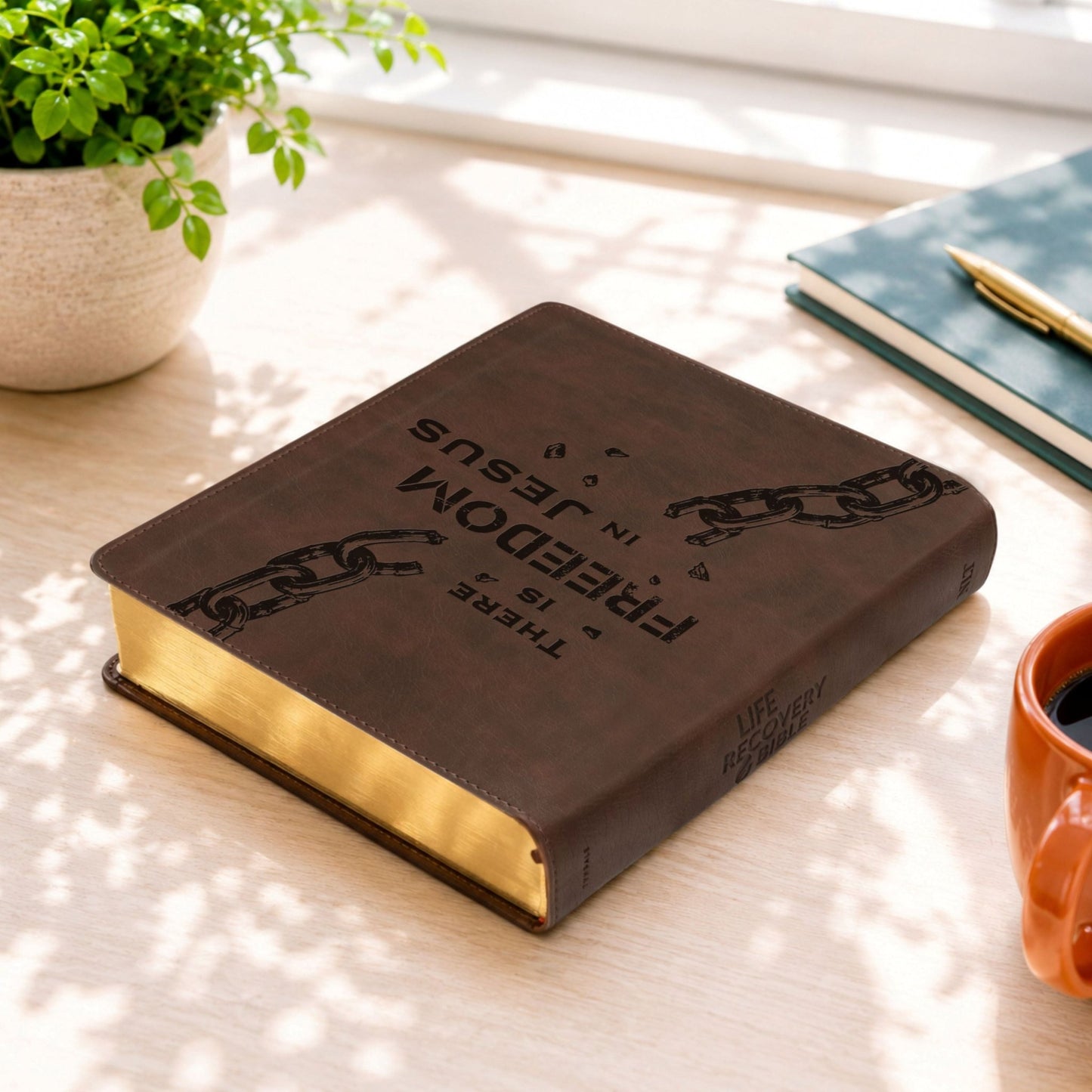 Personalized NLT Life Recovery Bible: Create Your Own Custom Engraved Design with a Designer, Christian Recovery Gift for Men & Women - Religious Books - Aylev