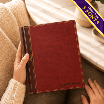 Personalized NASB Single Column Reference Bible, Custom Bible Name Engraved, New American Standard Christian & Baptism Gift for Men or Women - Religious Books - Aylev