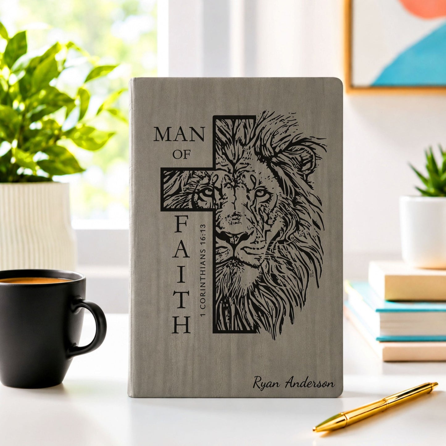 Personalized NASB 2020 Giant Print Bible, Custom Engraved Large Print, 13.5 pt Font, Red Letter, Christian Gift for Baptism & Weddings