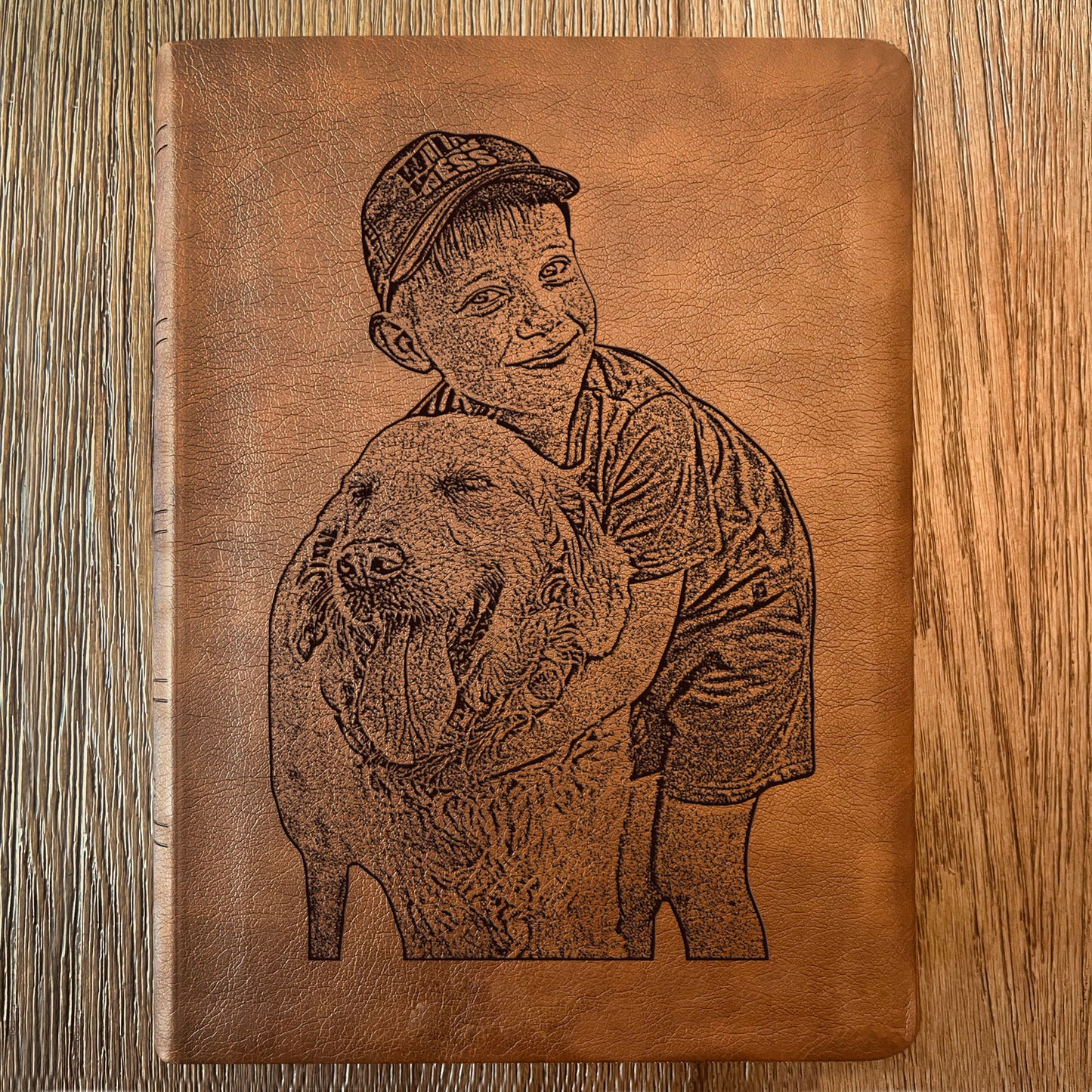 Personalized NASB Giant Print Bible, Your Photo Engraved, Family Records Pages, Custom Engraved Bible, Christian, Baptism, or Wedding Gift