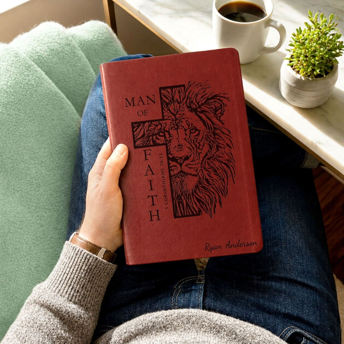 Personalized Bible for Men, NASB Giant Print, Custom Bible for Men Name Engraved, New American Standard, Bibles for men, Bible gifts for men - Religious Books - Aylev