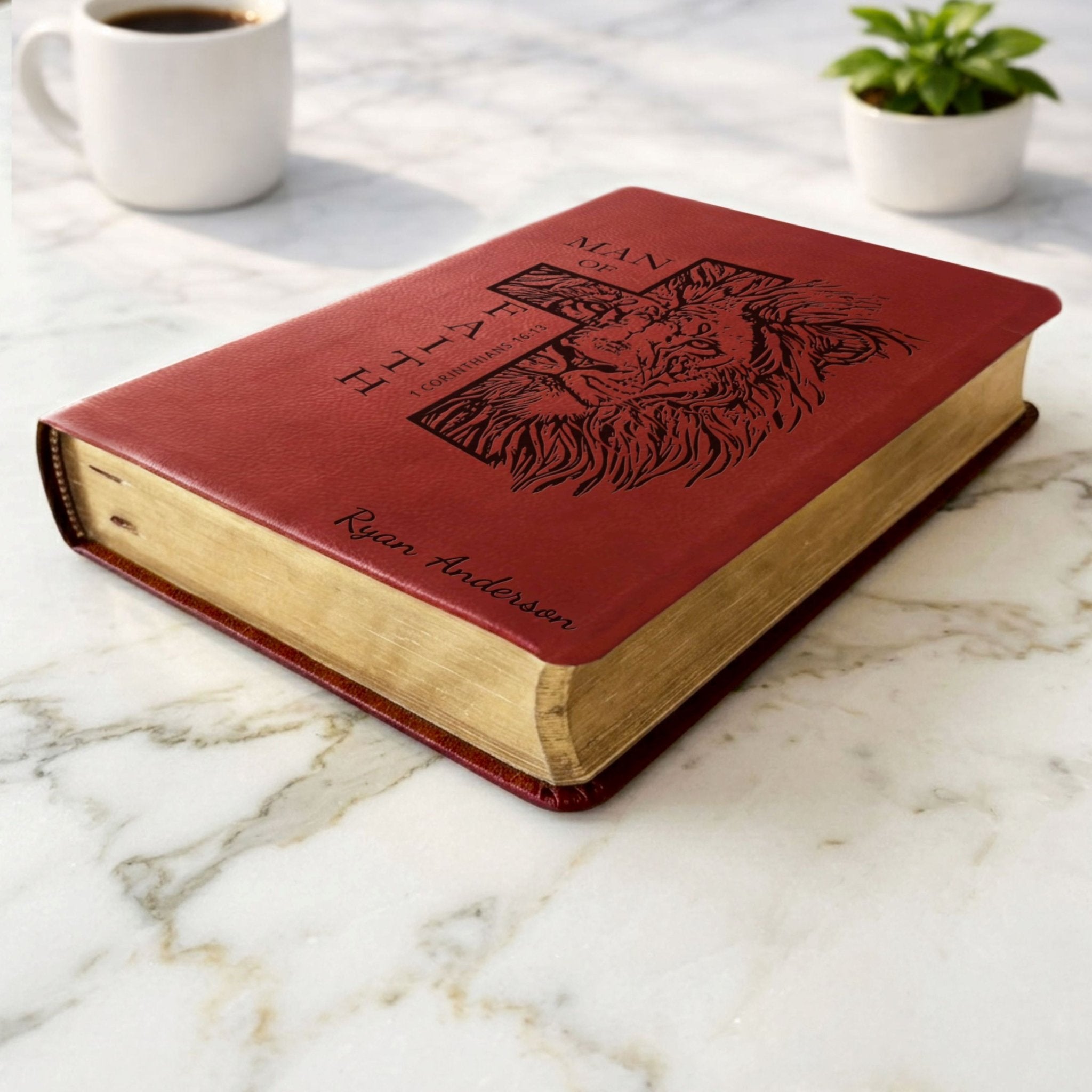 Personalized Bible for Men, NASB Giant Print, Custom Bible for Men Name Engraved, New American Standard, Bibles for men, Bible gifts for men - Religious Books - Aylev