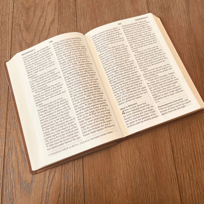 Personalized NASB 2020 Wide Margin Bible, Custom Fingerprint & Cross Design with Name Engraved, Gifts for Baptism, Wedding, and Confirmation - Religious Books - Aylev