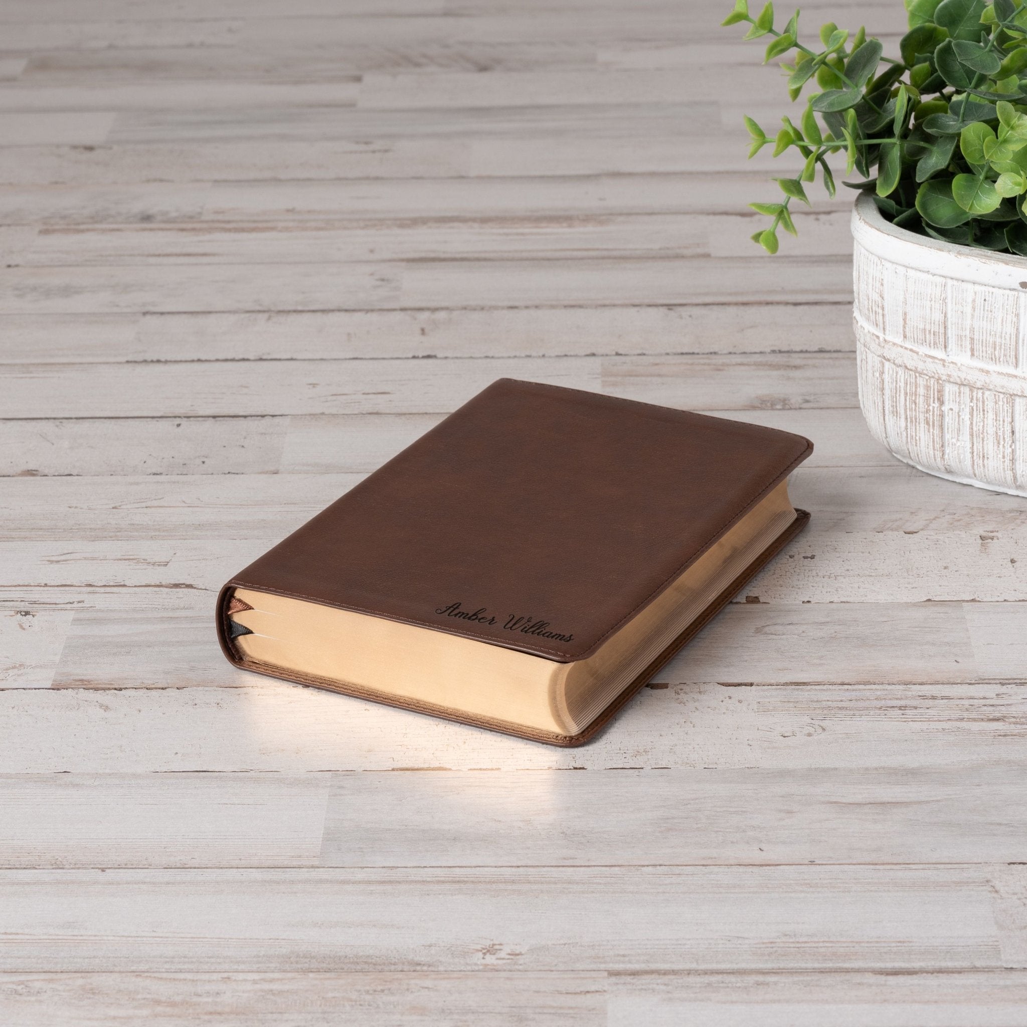 Personalized NASB Large Print Compact Bible – Custom Engraved Name | New American Standard Bible - Religious Books - Aylev