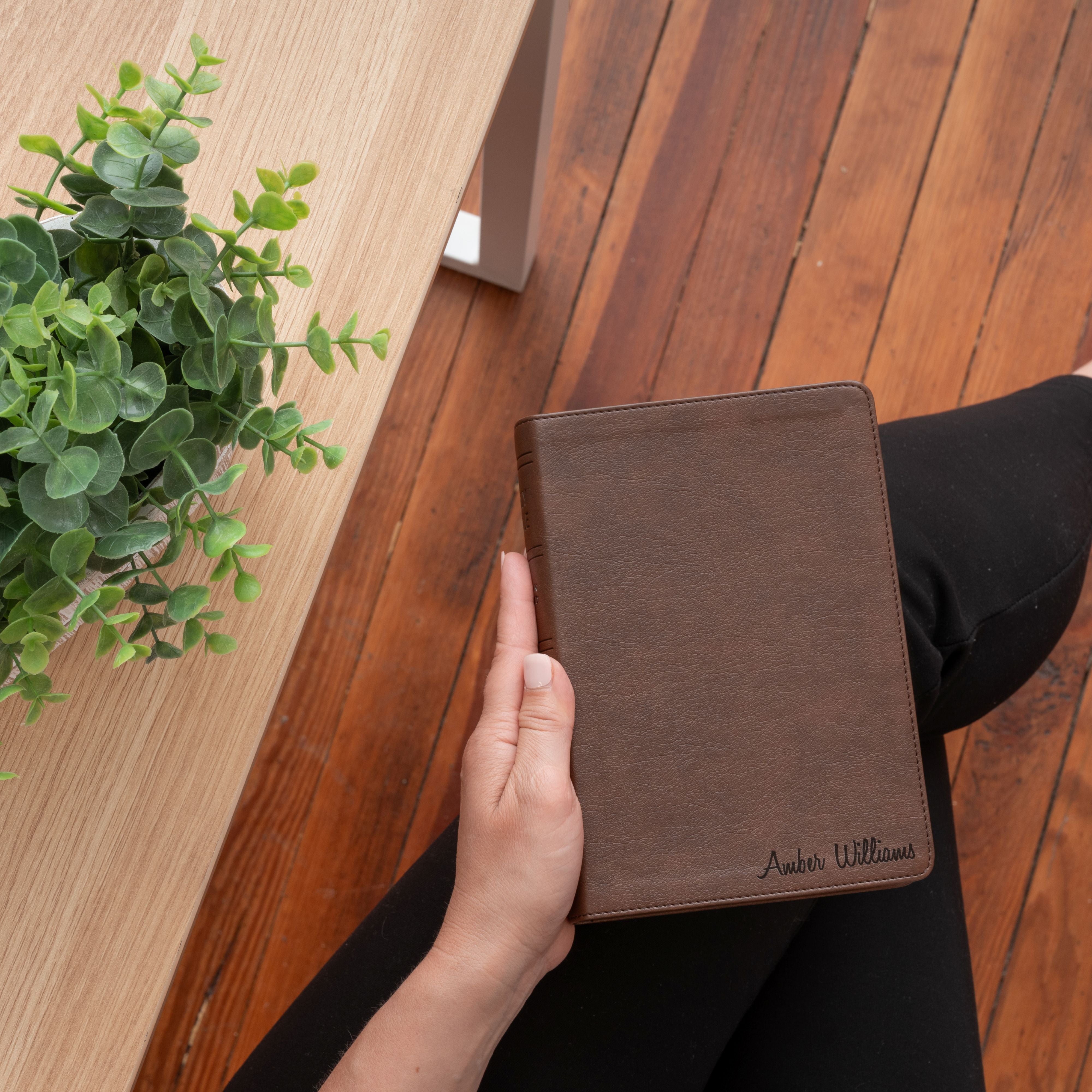 Personalized NASB Bible with Name Engraved, Large Print Compact Bible, Custom Bible Engraved Name, New American Standard Bible, Baptism Gift