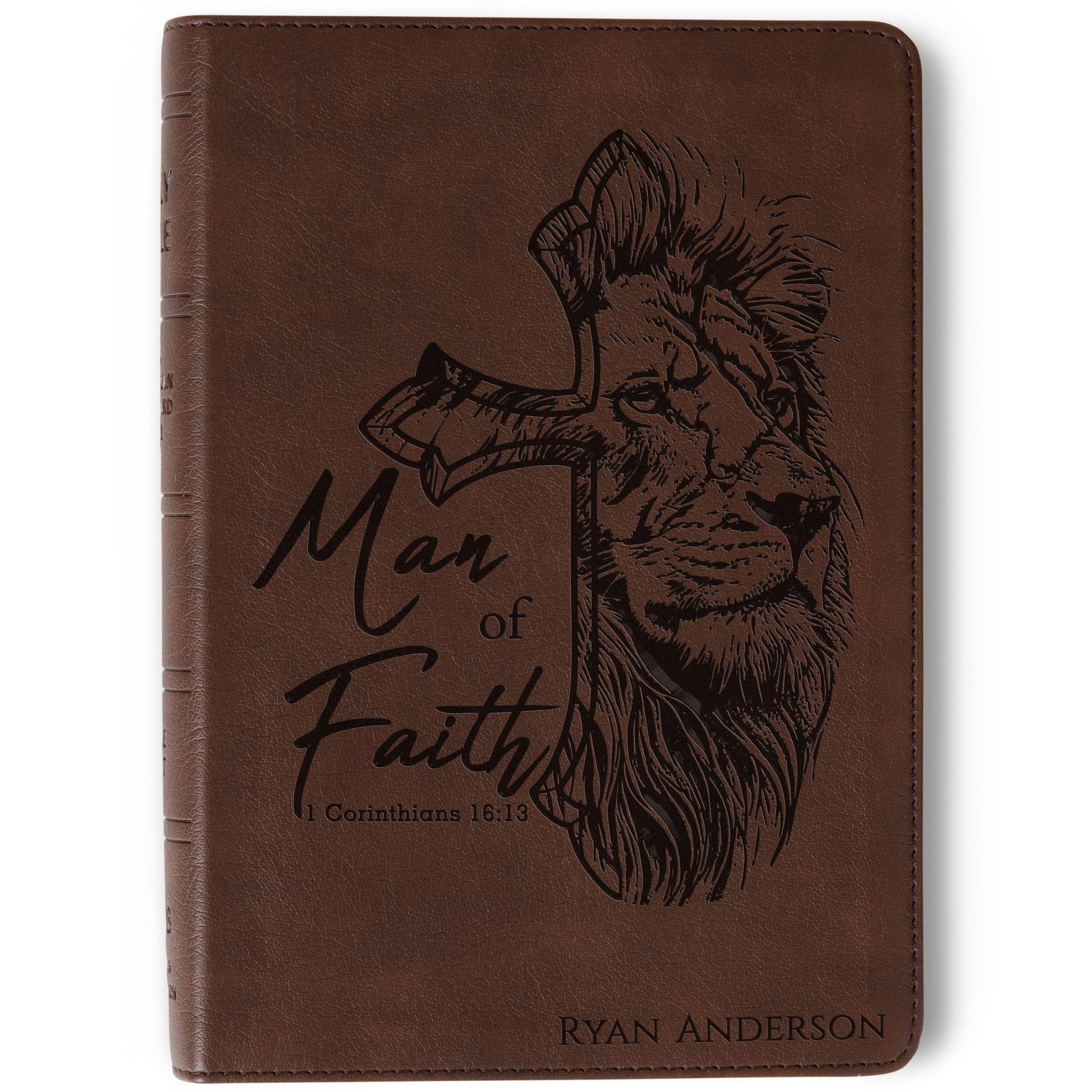 Personalized NASB Large-Print Bible, Custom Name Engraved, New American Standard, Christian Gift for Him