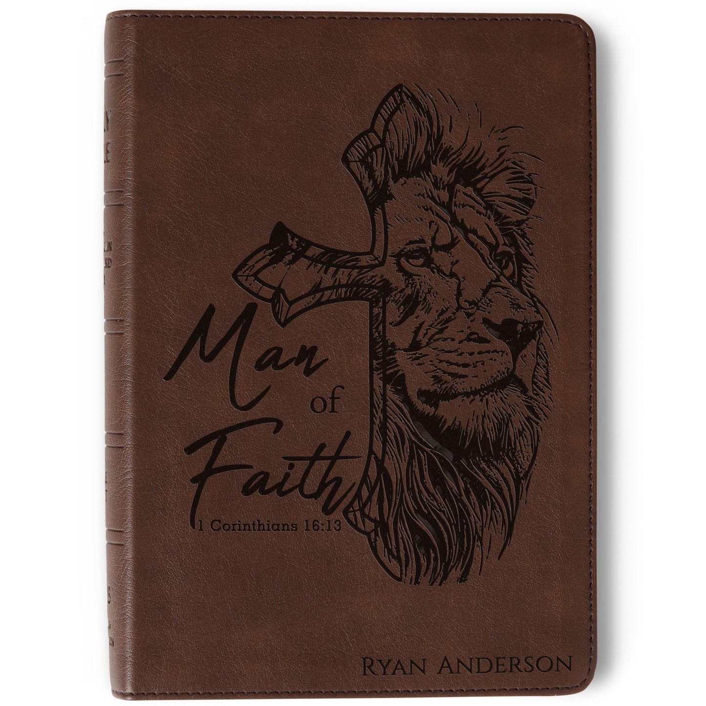 Personalized NASB Large-Print Bible, Custom Name Engraved, New American Standard, Christian Gift for Him