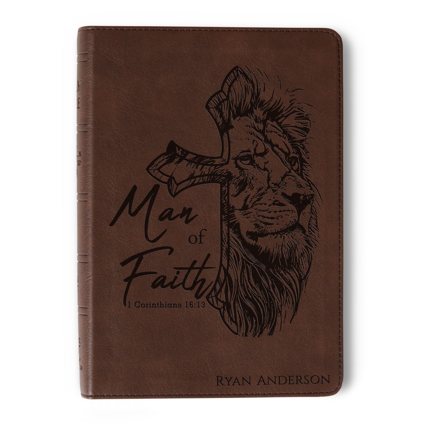 Personalized NASB Large-Print Bible, Custom Name Engraved, New American Standard, Christian Gift for Him