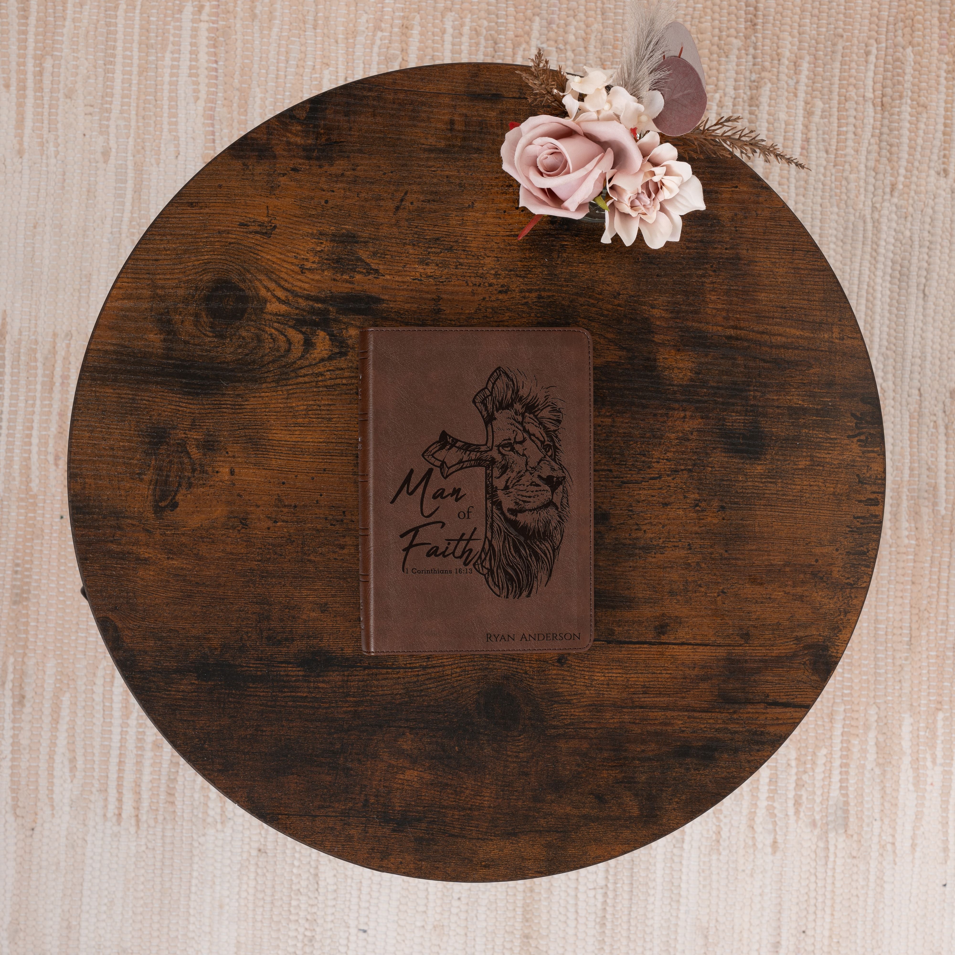 Personalized NASB Large-Print Bible, Custom Name Engraved, New American Standard, Christian Gift for Him