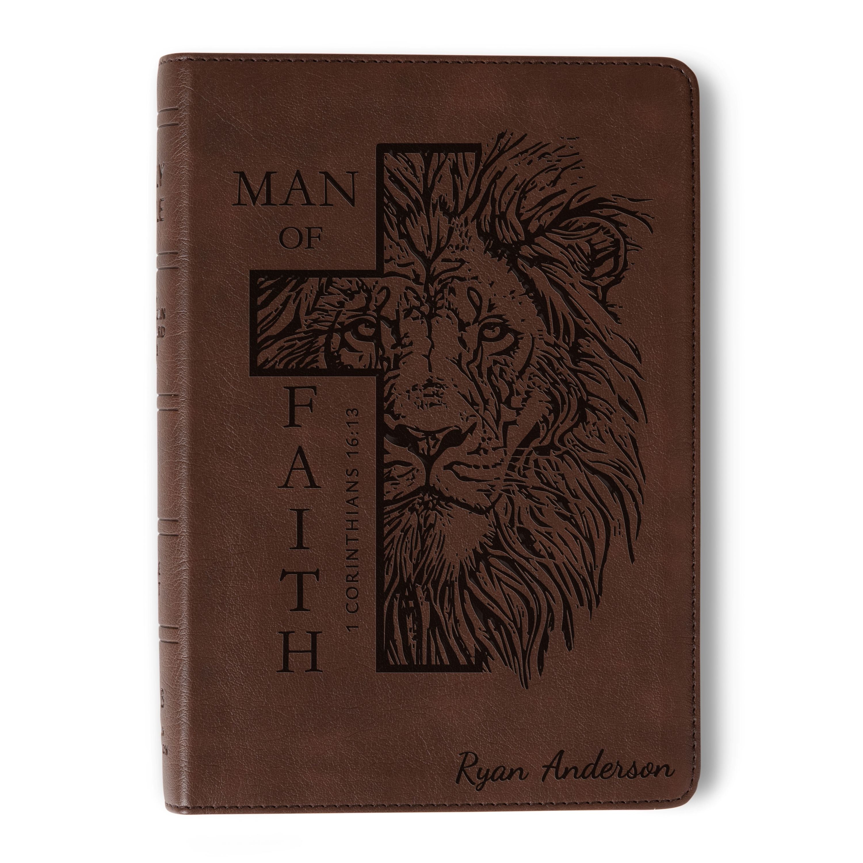 Personalized NASB Large Print Bible, Custom Name Engraved, New American Standard, Christian Gift for Him