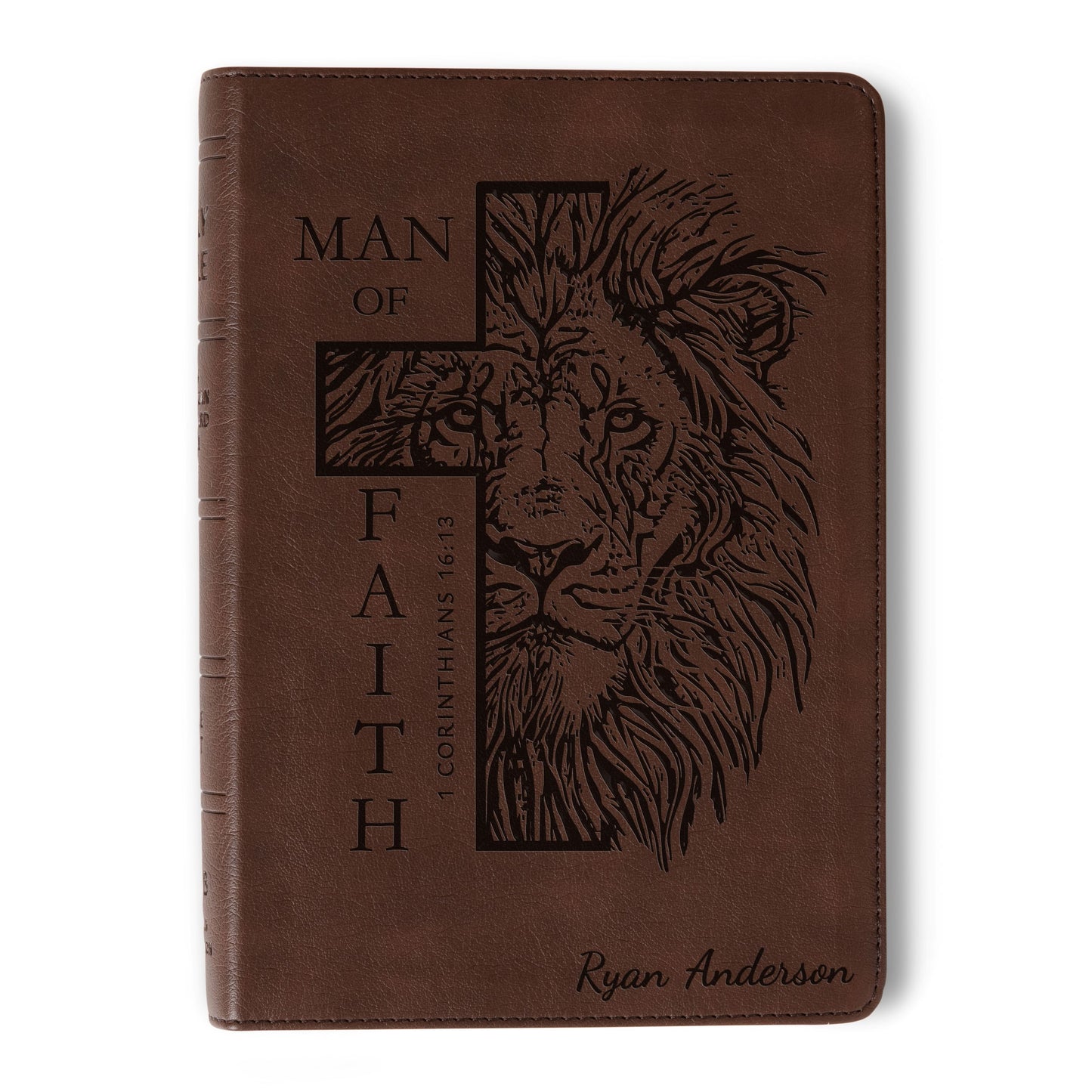 Personalized NASB Large Print Bible, Custom Name Engraved, New American Standard, Christian Gift for Him