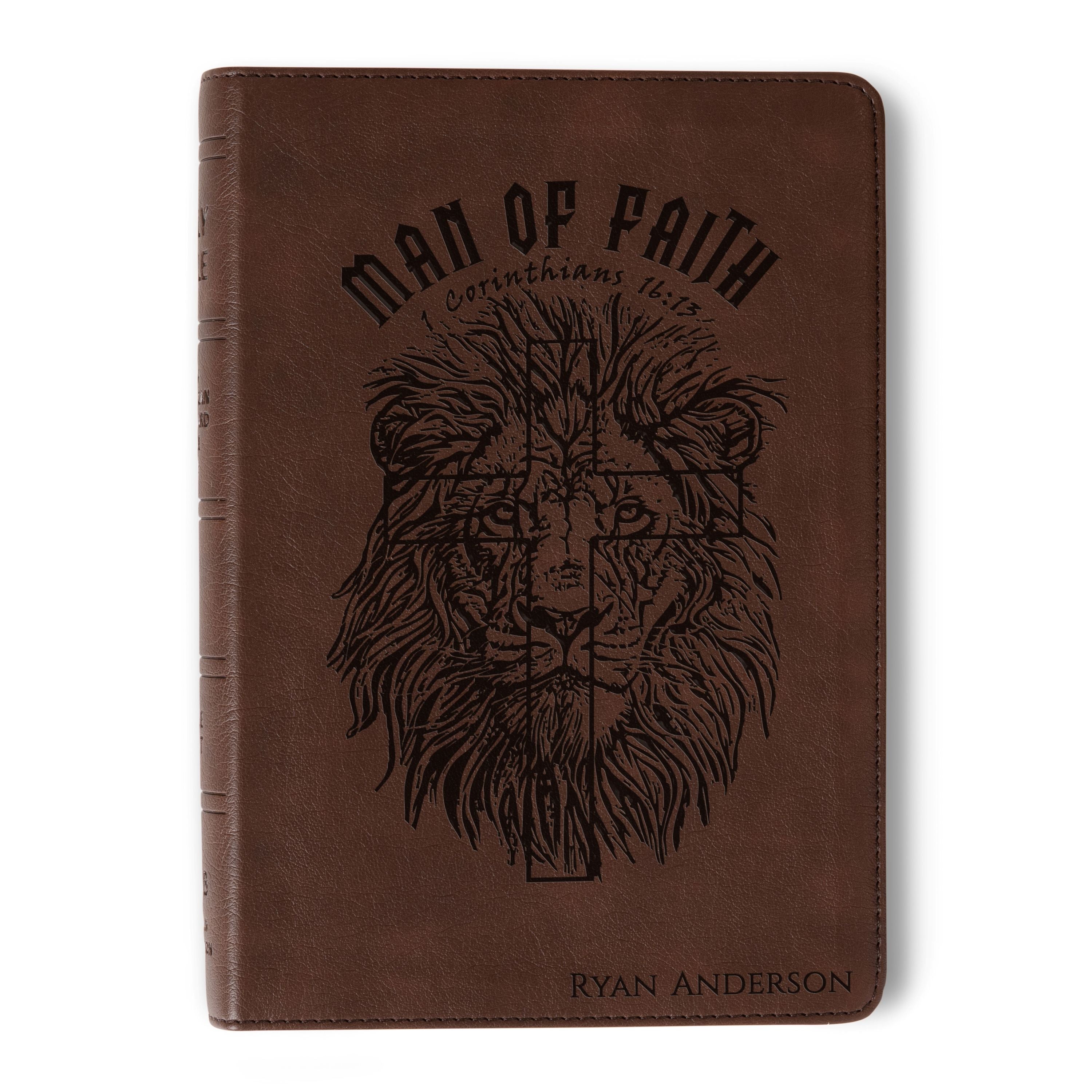 Personalized NASB Large Print Bible, Custom Name Engraved, New American Standard, Christian Gift for Him