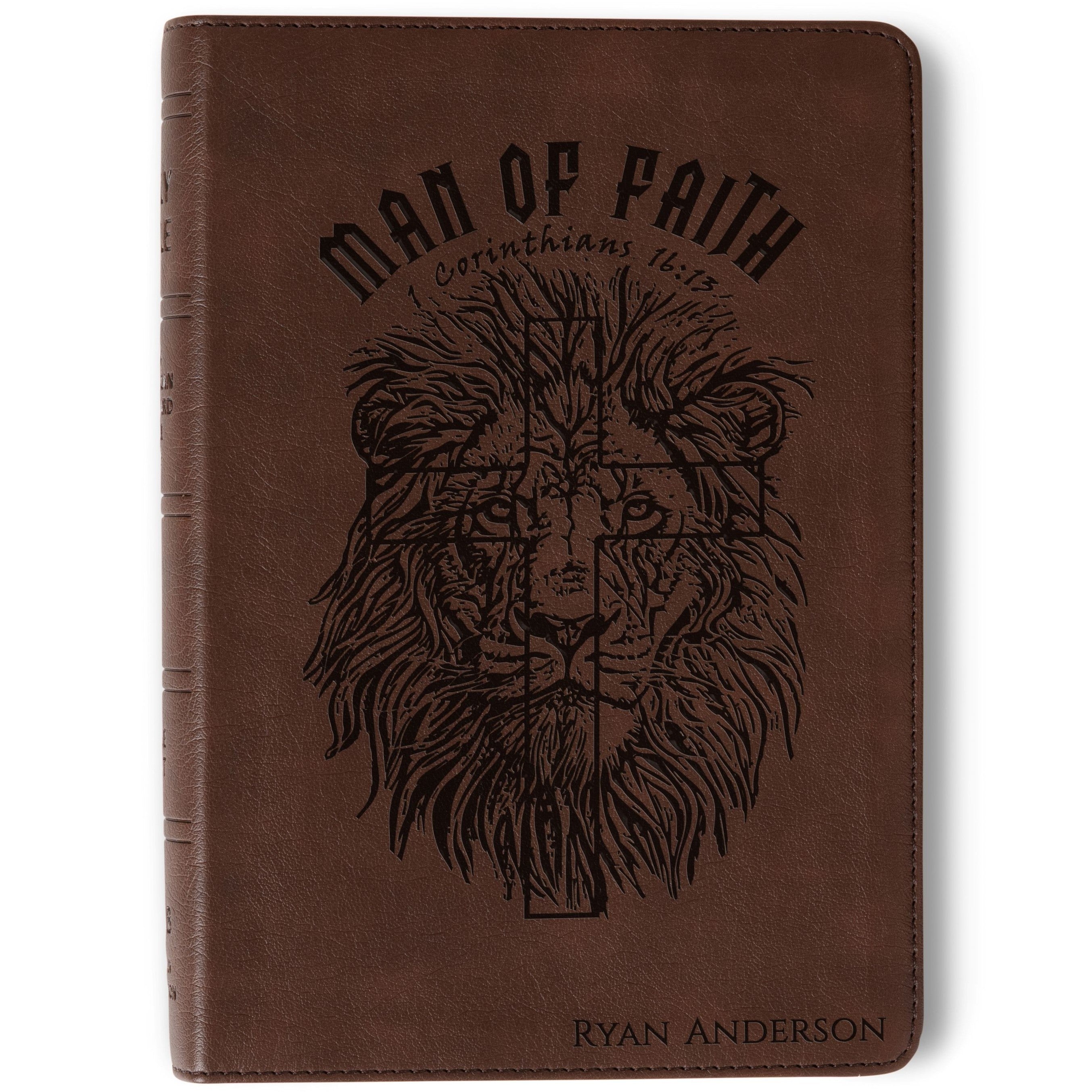 Personalized NASB Large Print Bible, Custom Name Engraved, New American Standard, Christian Gift for Him