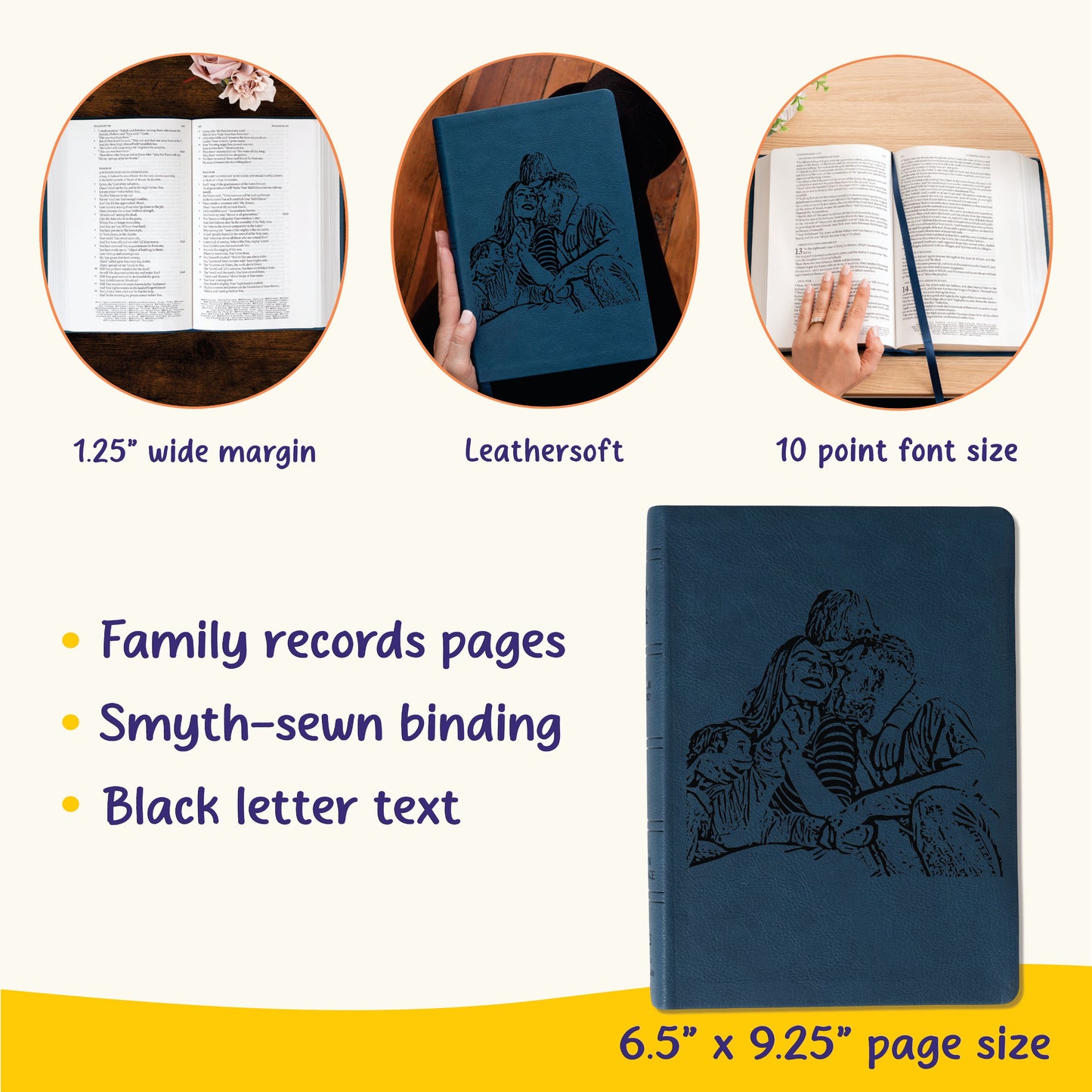 Personalized NASB Wide Margin Reference Bible, Your Photo Engraved, New American Standard Custom Engraved Bible, Christian Gifts, Baptism Gift