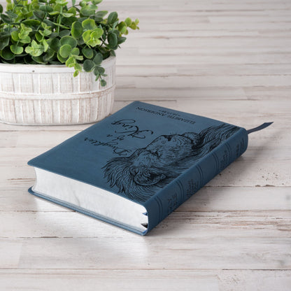 Personalized NASB Wide - Margin Bible, Custom Bible Engraved Name, Daughter of a King Lion Design, Christian Gift, Baptism Gift, Gift for Her - Religious Books - Aylev