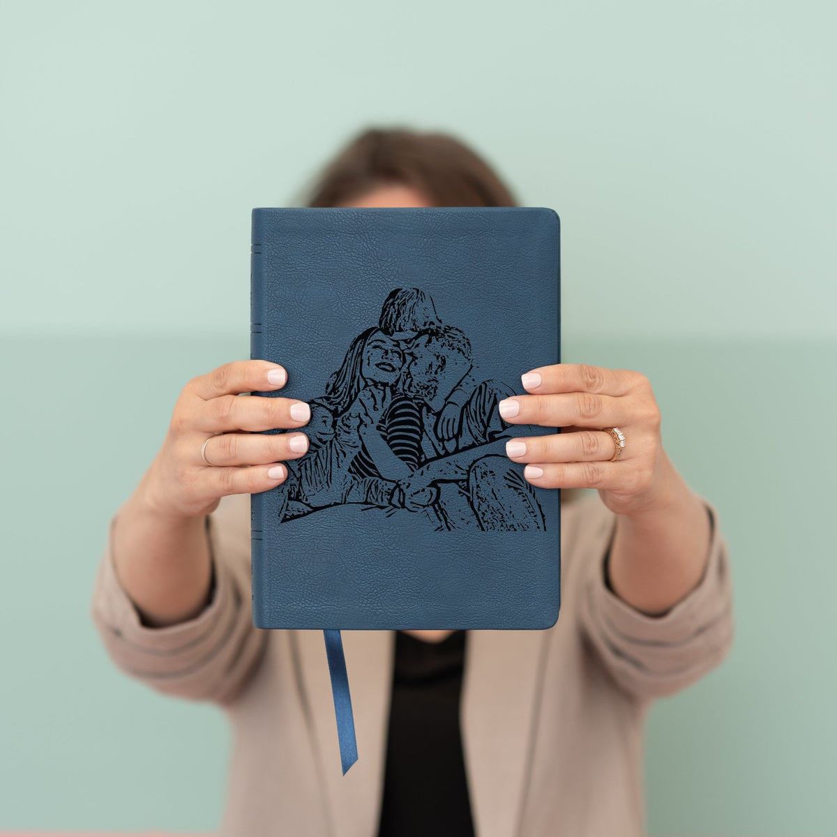Personalized NASB Wide Margin Reference Bible, Your Photo Engraved, New American Standard Custom Engraved Bible, Christian Gifts, Baptism Gift - Religious Books - Aylev