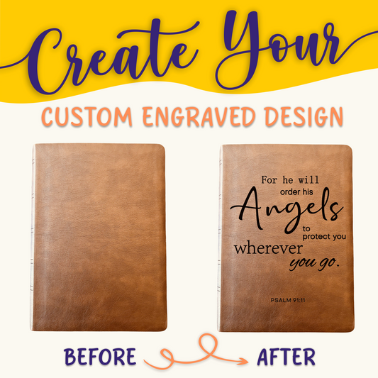 Personalized NASB Bible: Create Your Own Custom Engrave Design with a Designer, Wide-Margin Reference Bible, New American Standard Bible - Aylev