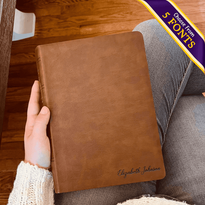 Personalized NASB Wide Margin Bible – Custom Engraved Name | New American Standard Bible - Religious Books - Aylev