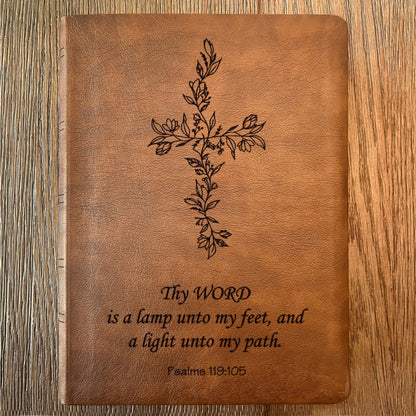 Personalized NASB Bible: Create Your Own Custom Engraved Design with a Designer, Wide Margin Reference Bible, Christian Gifts, Baptism Gifts - Religious Books - Aylev