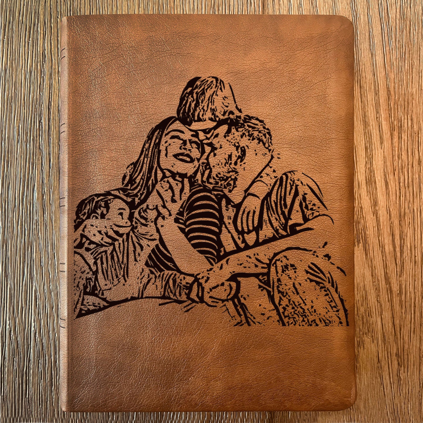 Personalized NASB Wide Margin Bible, Photo Engraved Cover, Custom Bible for Note-Taking, Christian Gift, Wedding Gift, Custom Engraved Bible