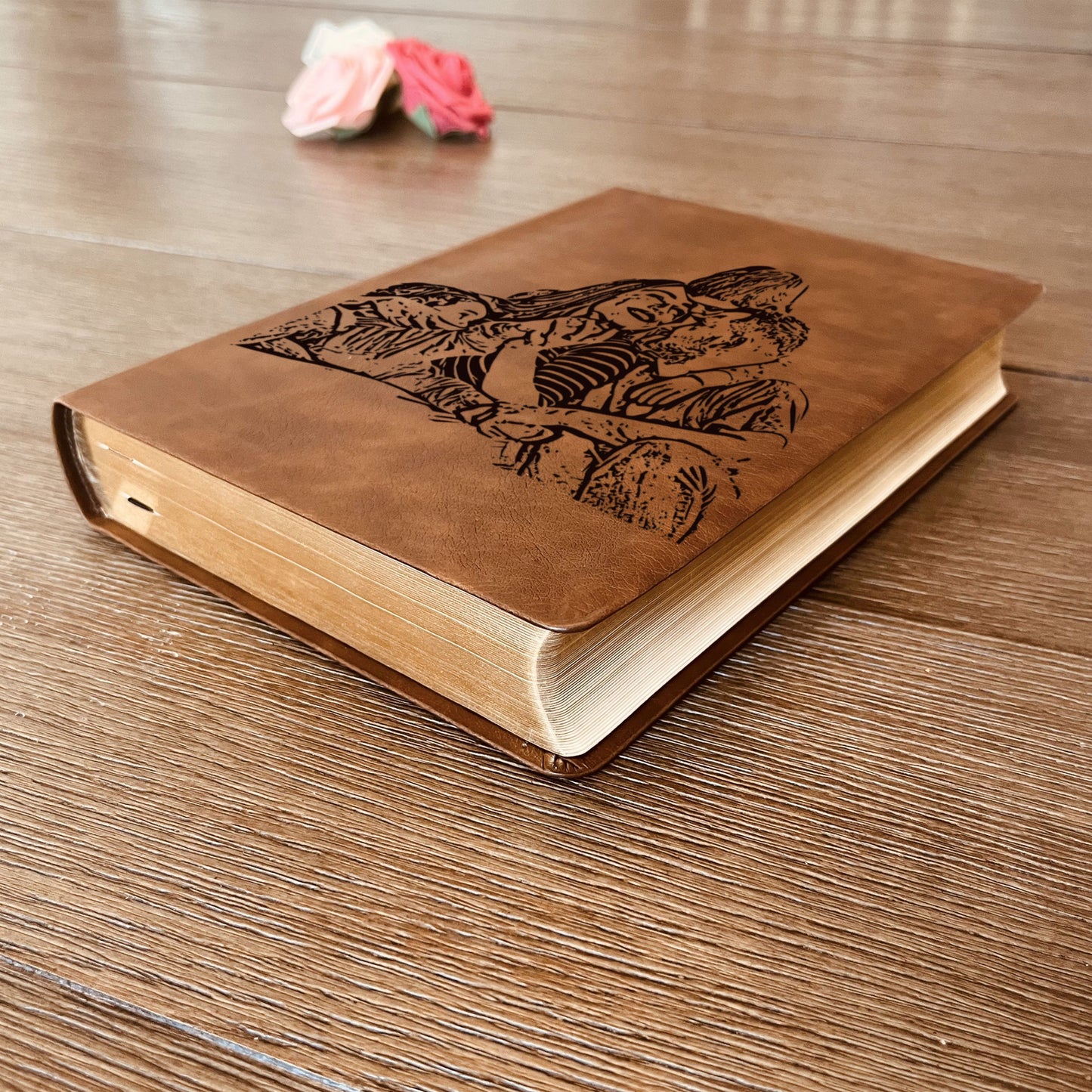 Personalized NASB Wide Margin Bible, Photo Engraved Cover, Custom Bible for Note-Taking, Christian Gift, Wedding Gift, Custom Engraved Bible